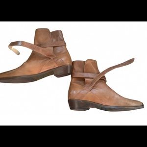 Modern Vice Brown Leather Ankle Boots
